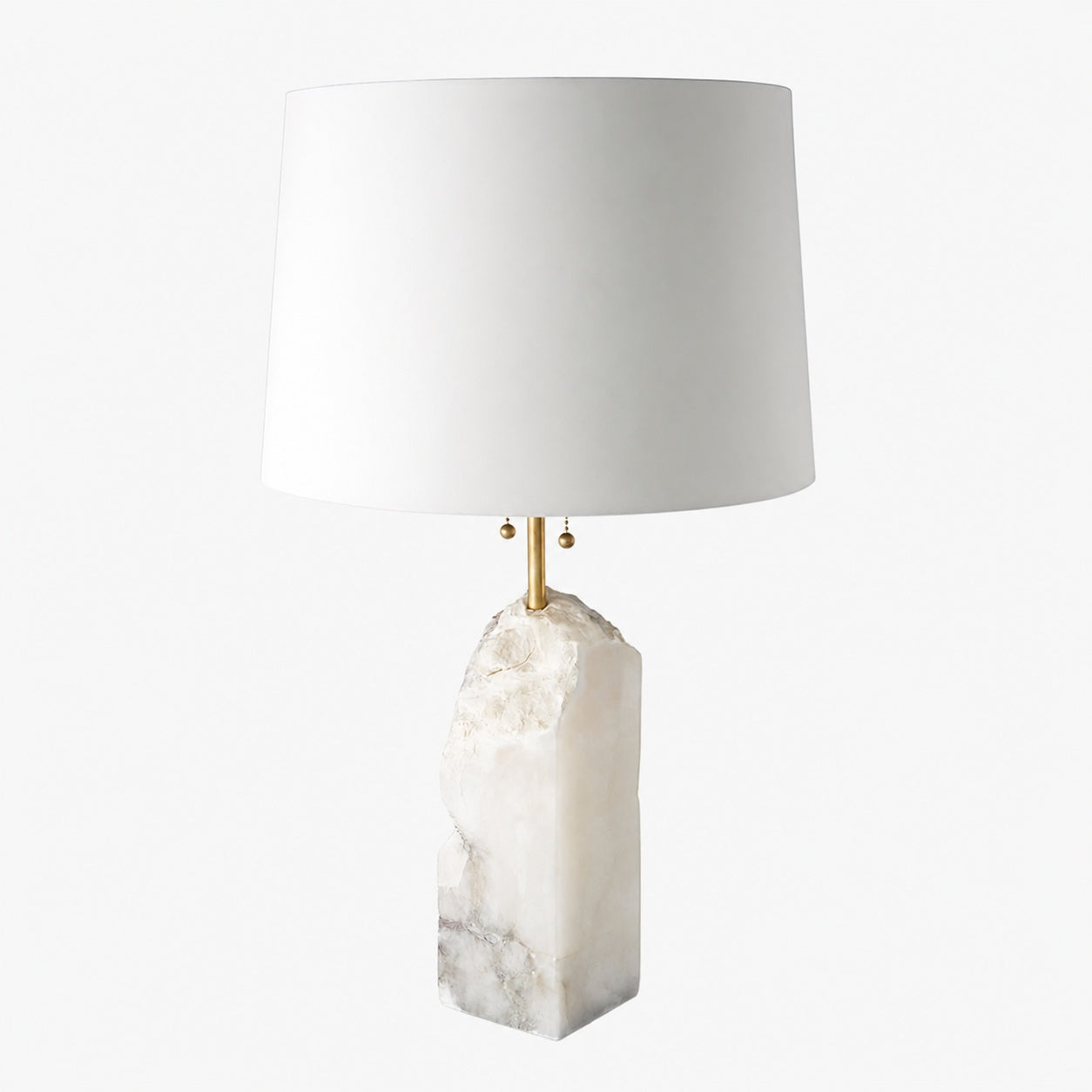 Raw Alabaster Table Lamp