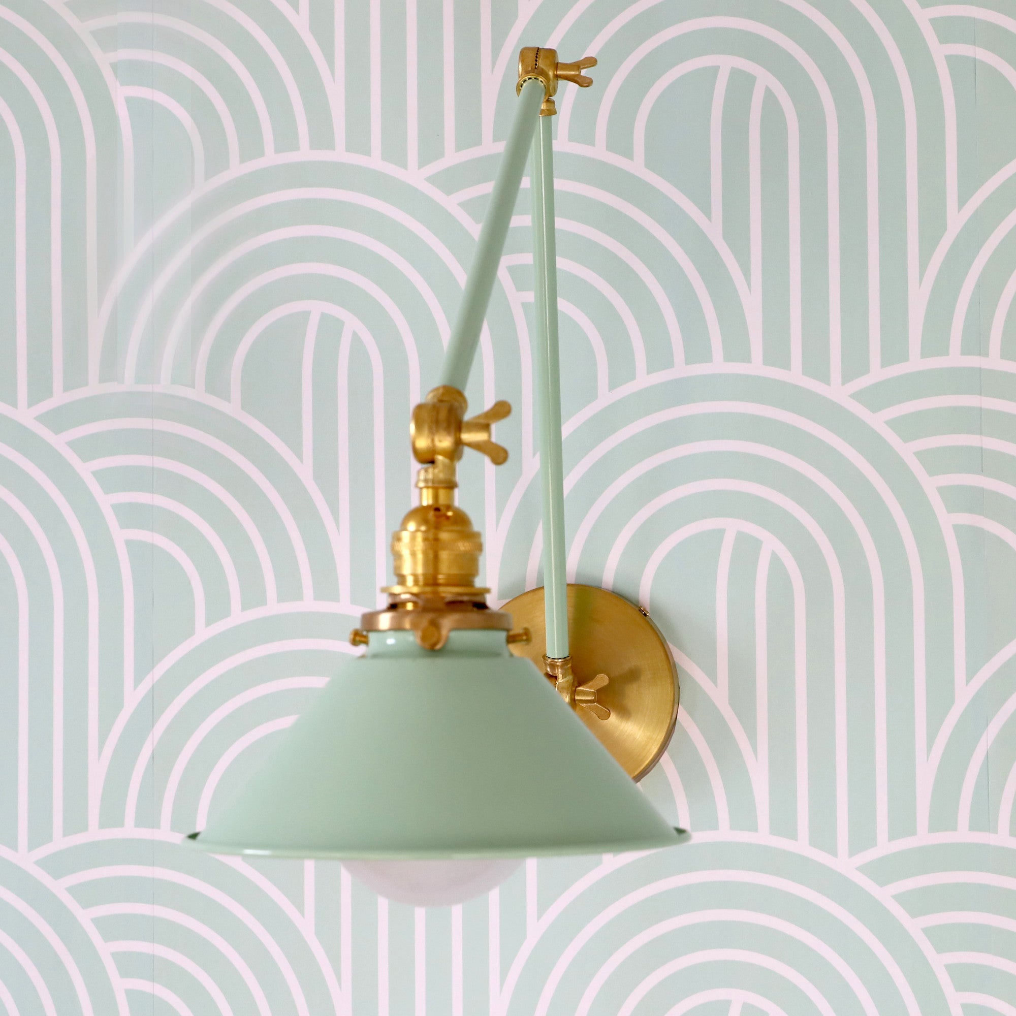 Classic Wall Mounted Cone Adjustable Sconce For Bedroom & Desk