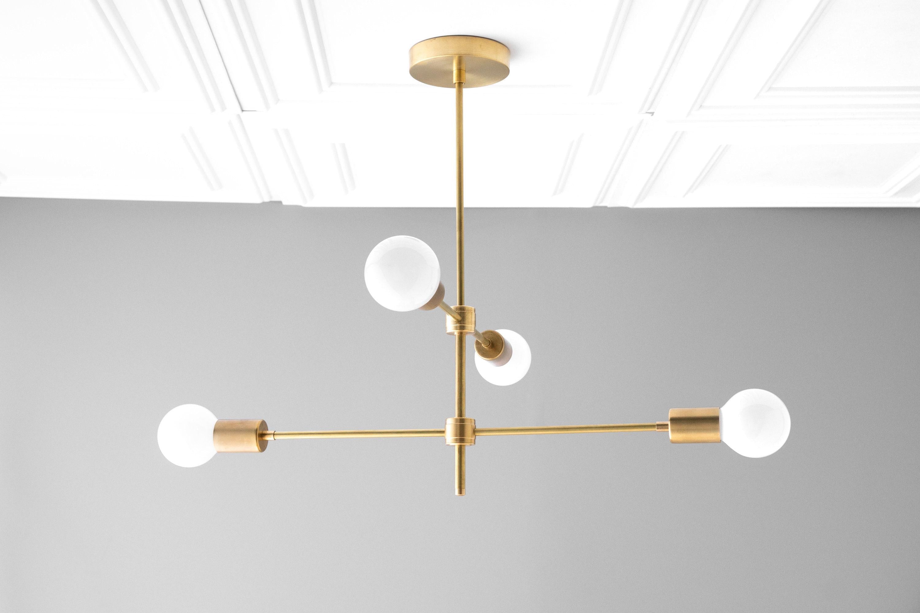 Lumen Mid - Century Globe Chandelier – Elegant Statement Light for Living Room