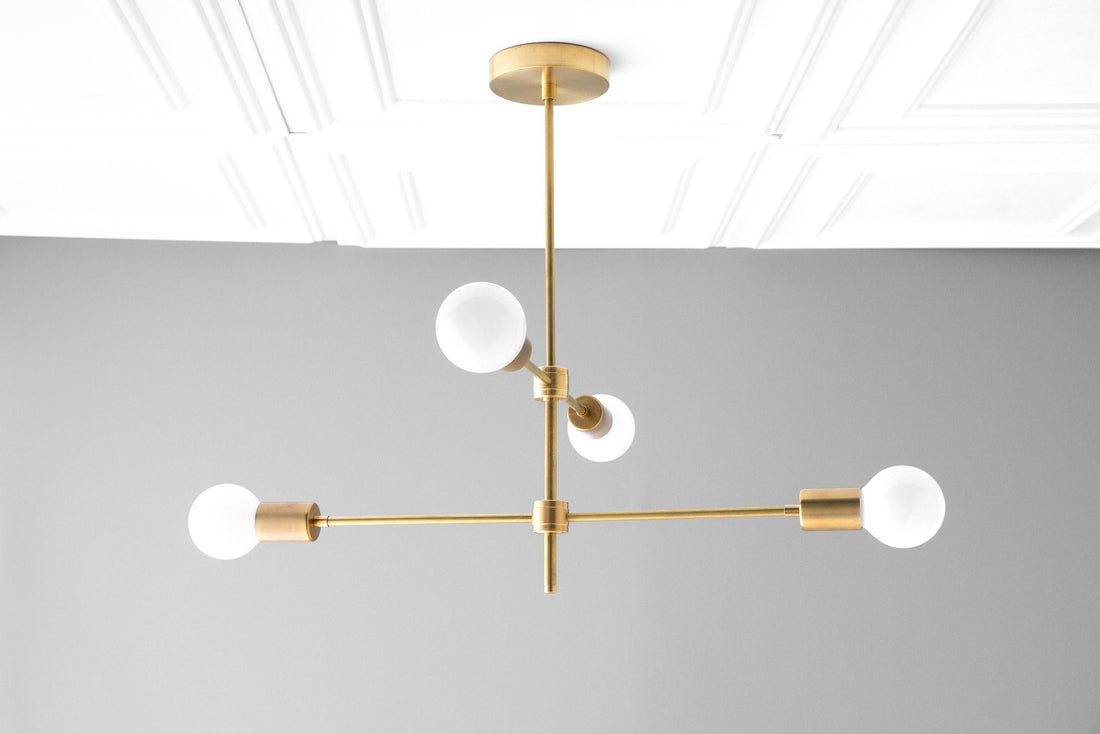Lumen Mid - Century Globe Chandelier – Elegant Statement Light for Living Room