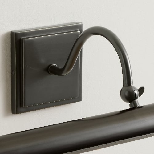 Serena Slim Hood Sconce - Transitional Style Art Lighting For Living Room