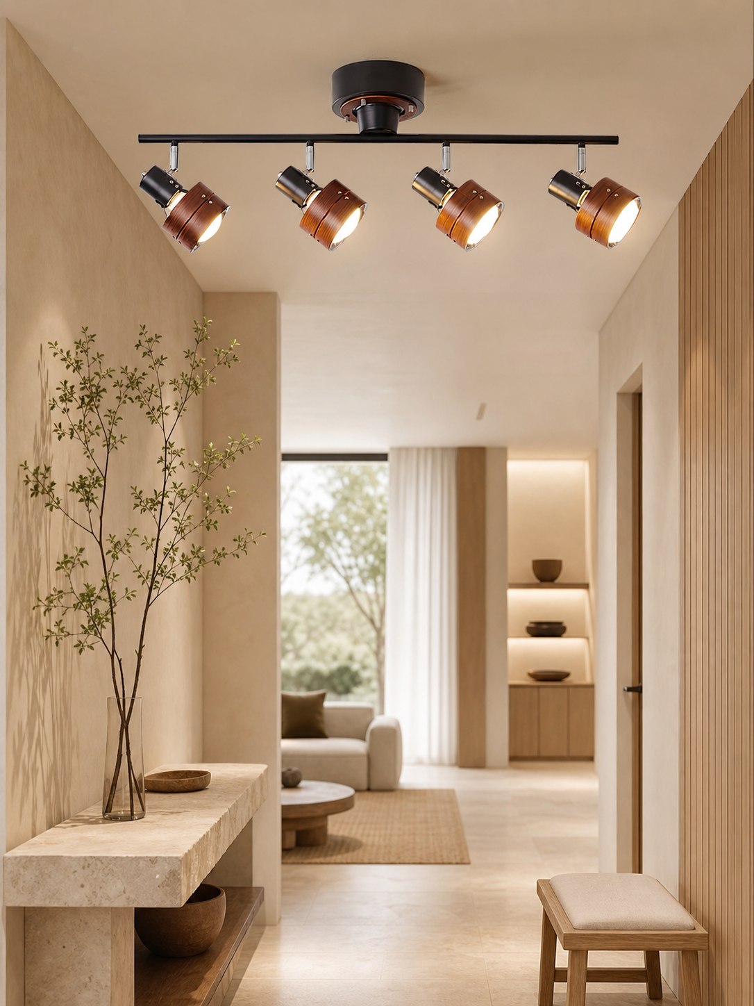 Nordic Cylindrical 4-Light Spotlight