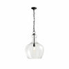 Lirra Hand Blown Glass Hanging Light – Industrial Style for Living Rooms and Entryways U11