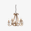 Talonis Crystal Chandelier - Traditional Candle-Style Brass and Nickel for Living Room and Dining Room