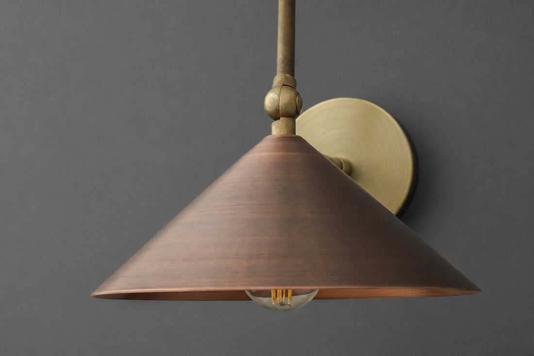Conique Meta  Adjustable Wall Sconce - Vintage Industrial Light