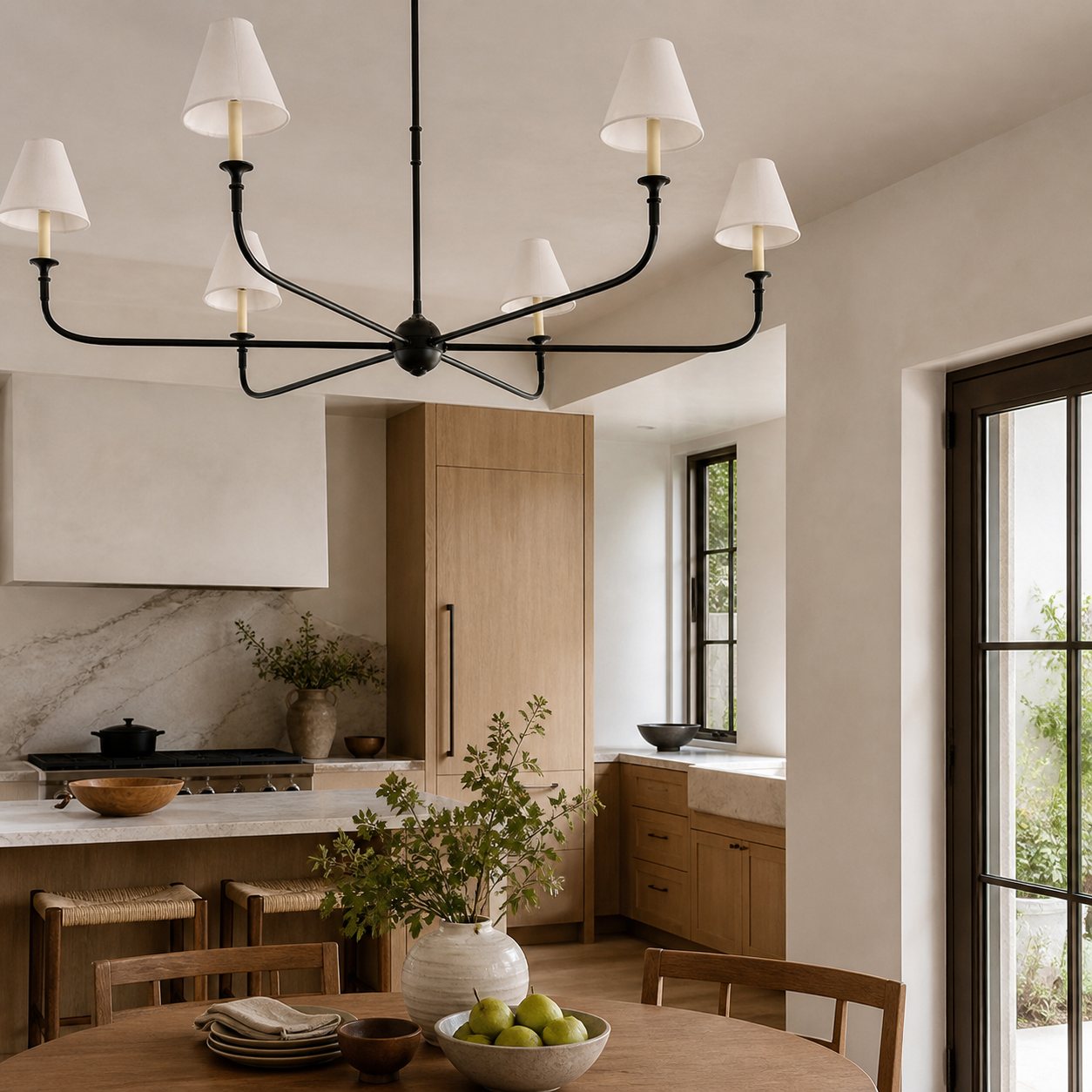 Piaf Grande Modern Industrial Metal Chandelier