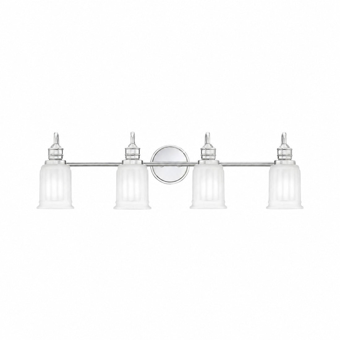 Lirra Bathroom Metal Wall Lamp with Glass Shade - Damp Rated Wall Sconce