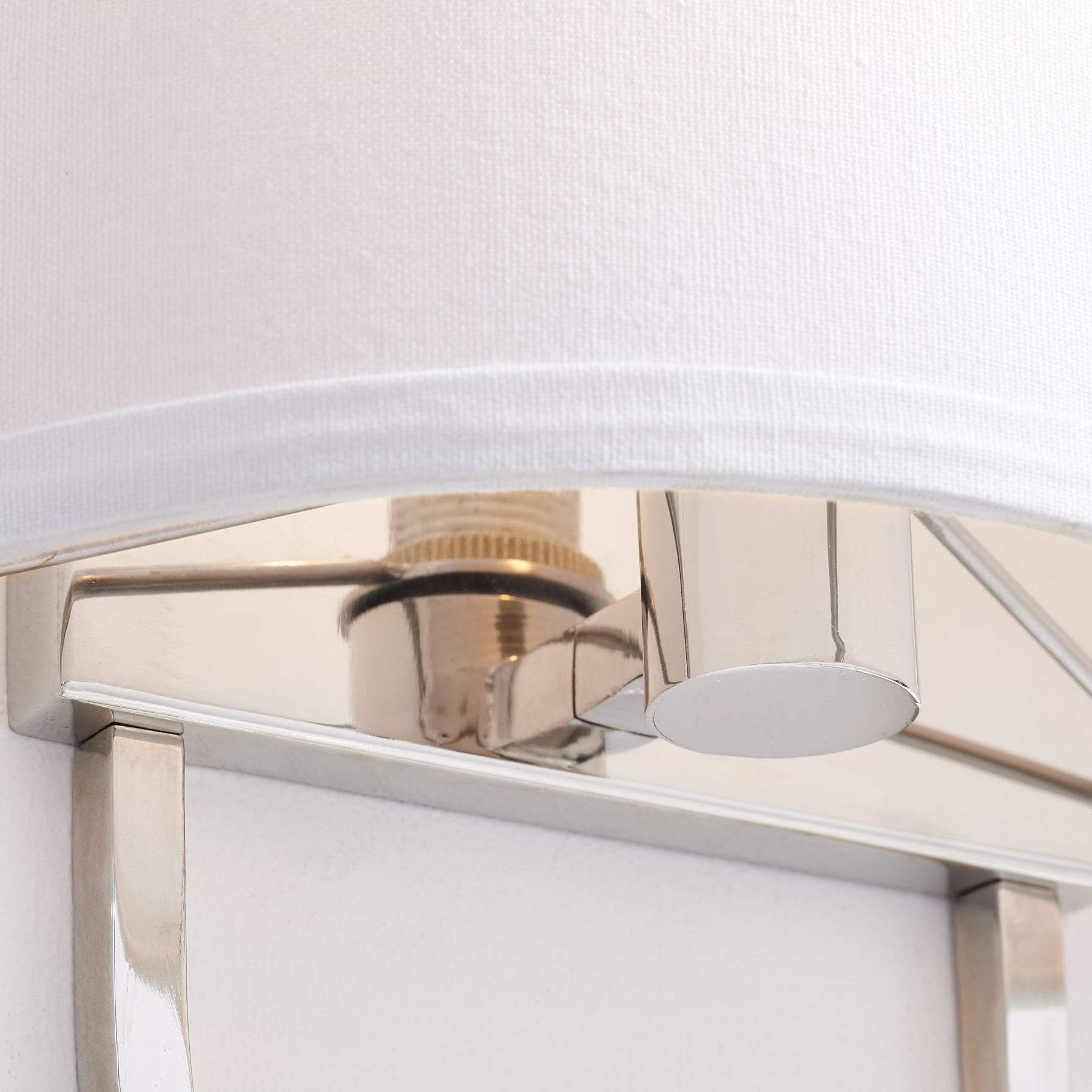Nolvara Elegant Wall Light Featuring Soft Shade and Metal Arm