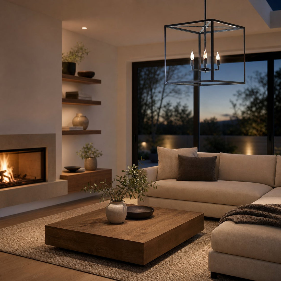 Ferrix Modern Outdoor Lantern Iron Pendant Lamp - Industial Glass Lighting Design