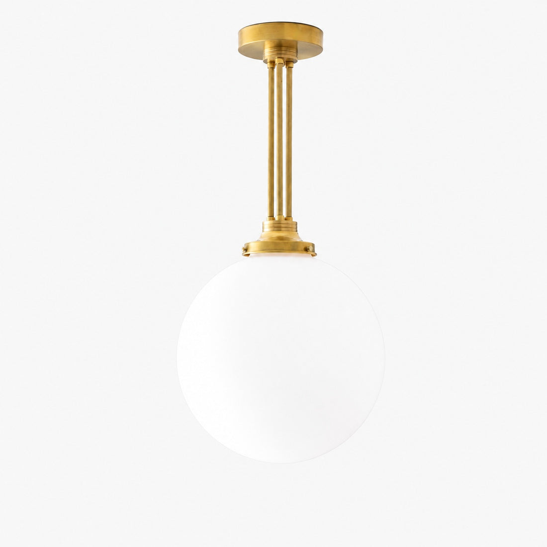 Glorica Glass Frosted Globe Pendant Light - Art Deco Hanging Light for Home