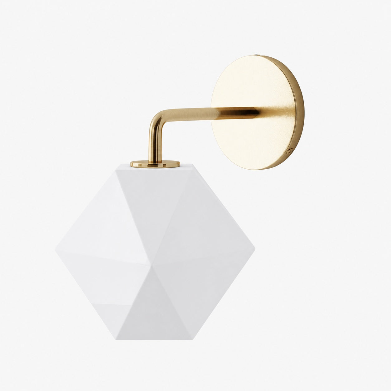 Talvior Geometric Modern Bathroom Sconce - Faceted Shade Light in Luxe Finishes