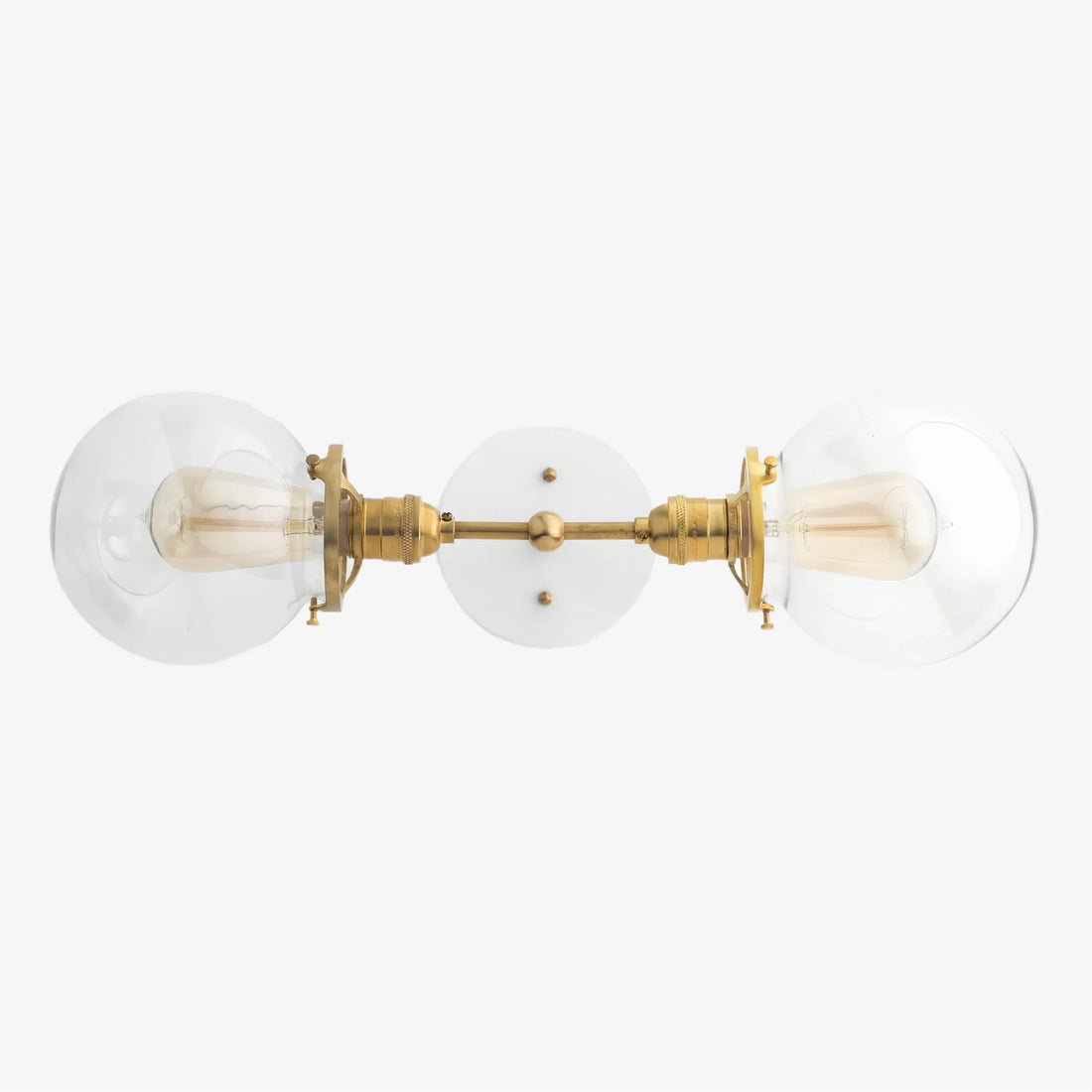 Lumio Globe Industrial Vanity Lighting- Modern Double Globe Wall Light