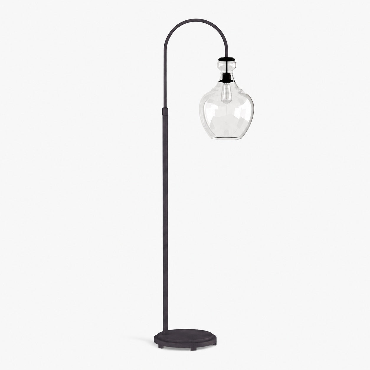 Lawson Recycled Glass Floor Lamp - Unique Brass Finish Aluminum Lighting