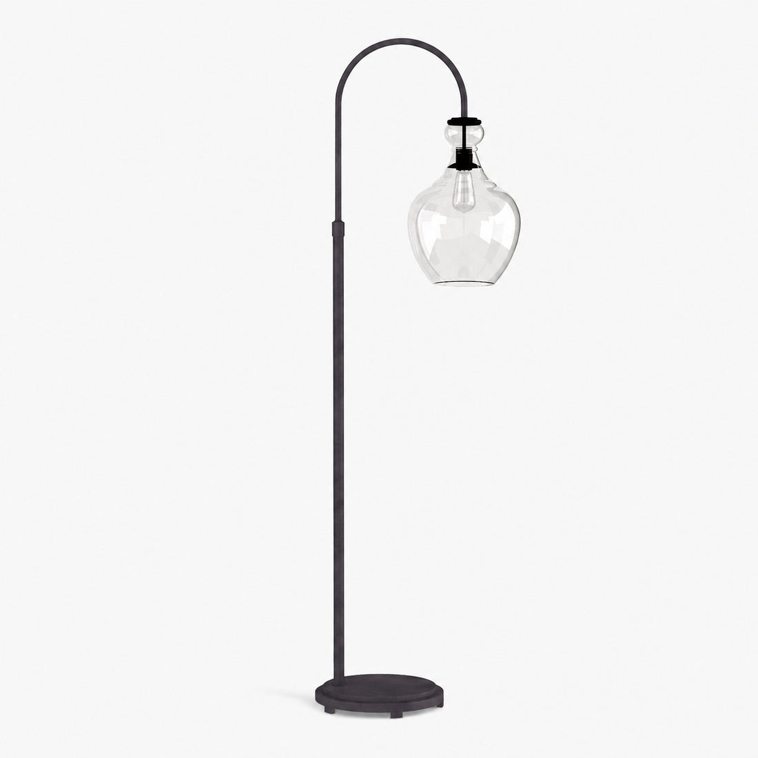 Lawson Recycled Glass Floor Lamp - Unique Brass Finish Aluminum Lighting