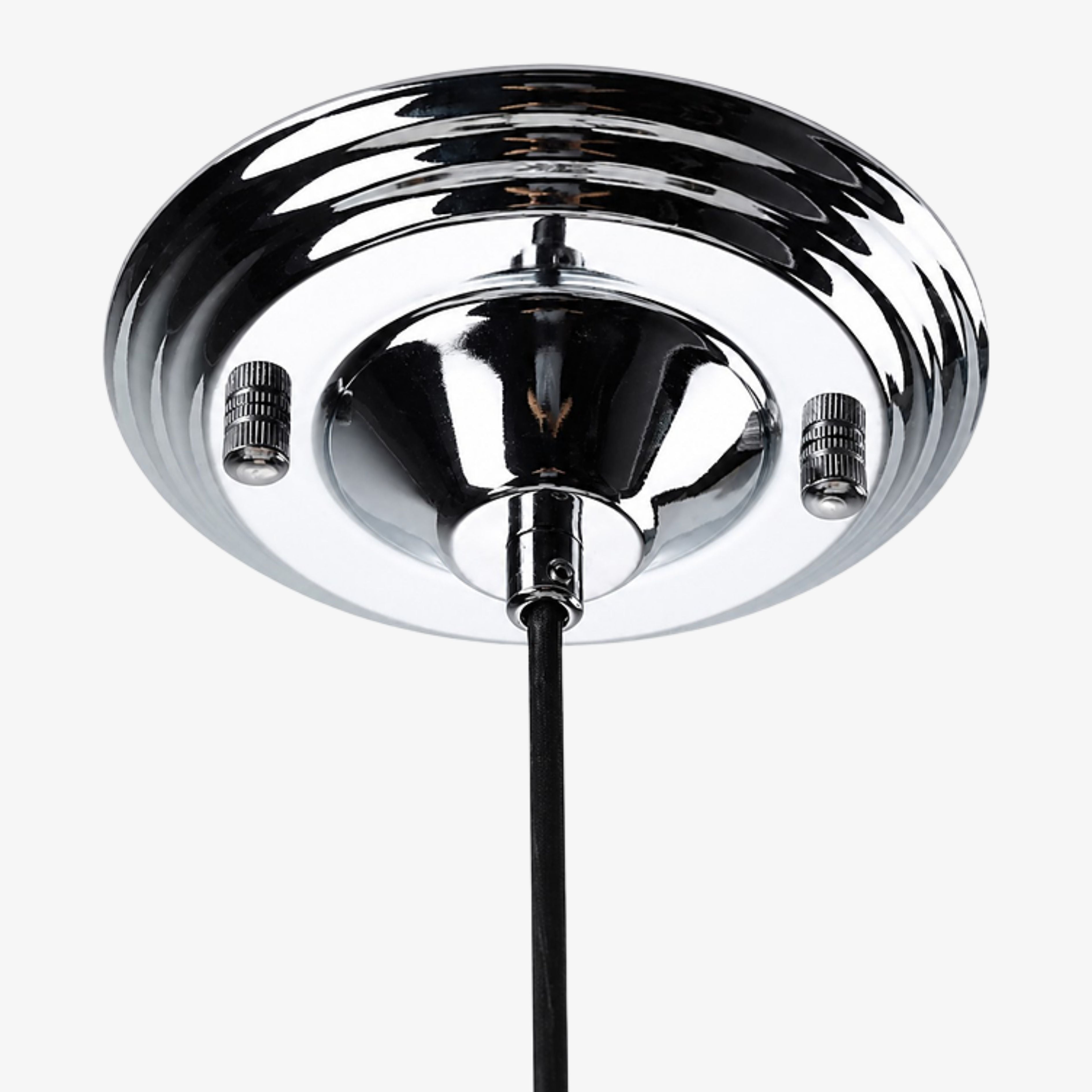 Electroplated metal ceiling canopy detail