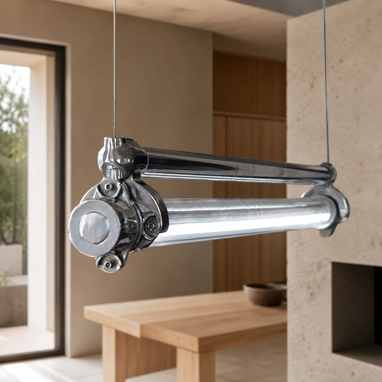 DDR Industrial Tube Pendant Light
