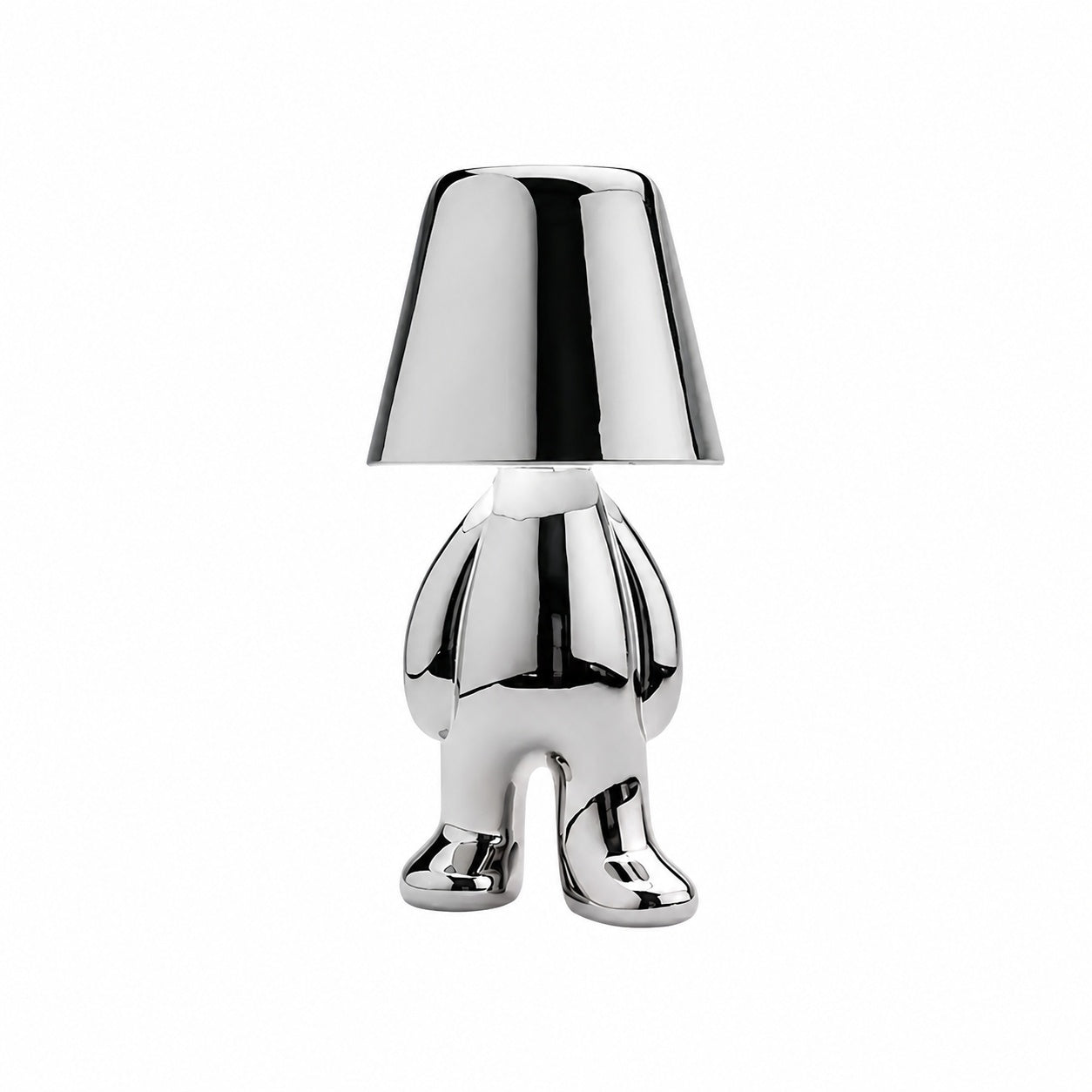 Aurabrova Rechargeable Human Figure Table Lamp – Modern Aluminium Lamp for Living Room