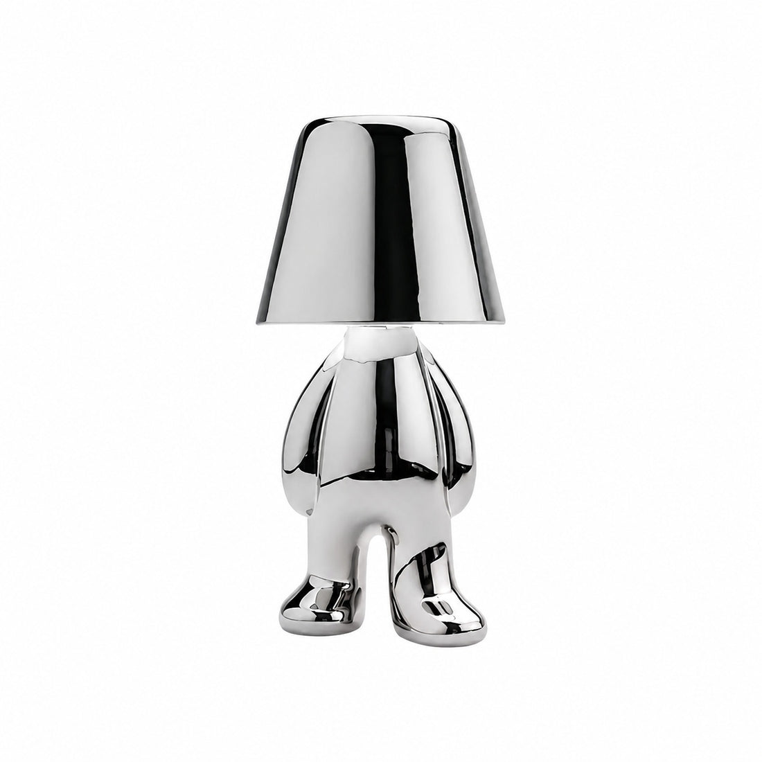 Aurabrova Rechargeable Human Figure Table Lamp – Modern Aluminium Lamp for Living Room