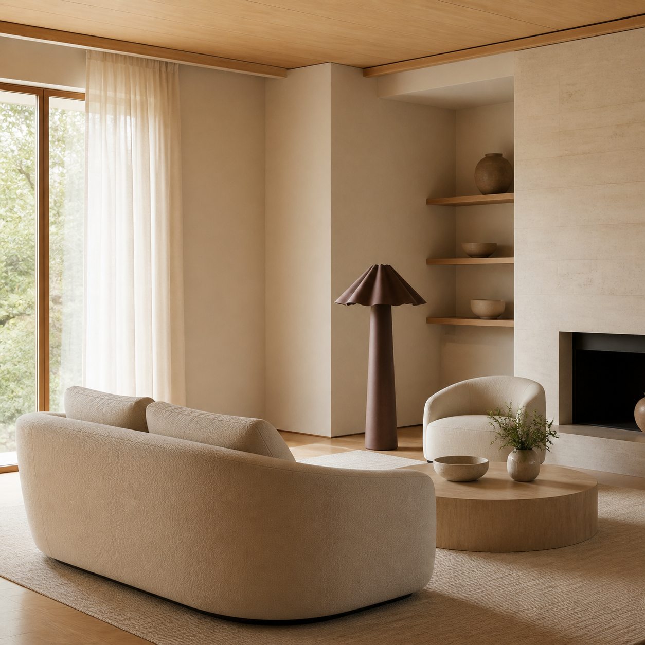 Weavara Sculptural Floor Lamp – Modern Transitional Design for Living Rooms and Lounges