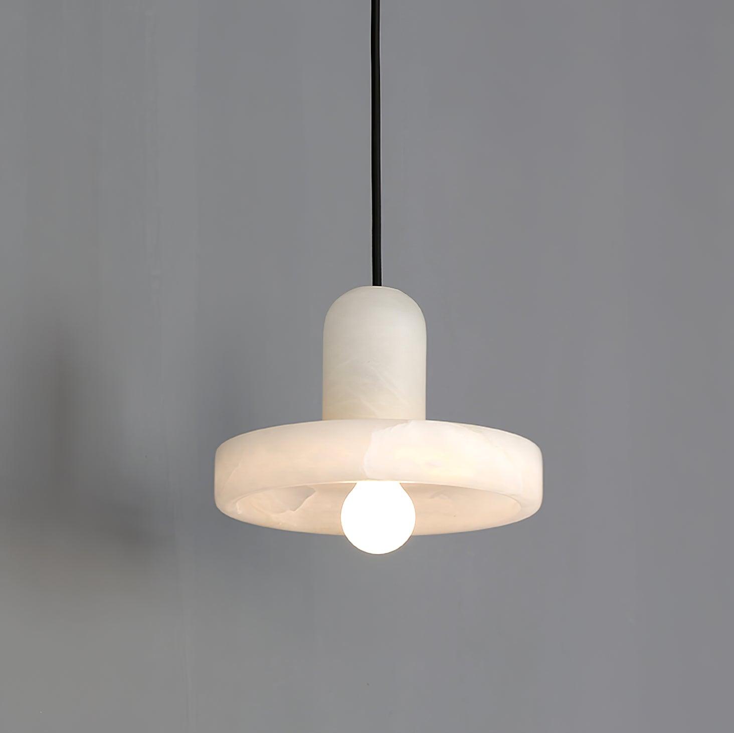 Elegant Creative White Alabaster Pendant Light