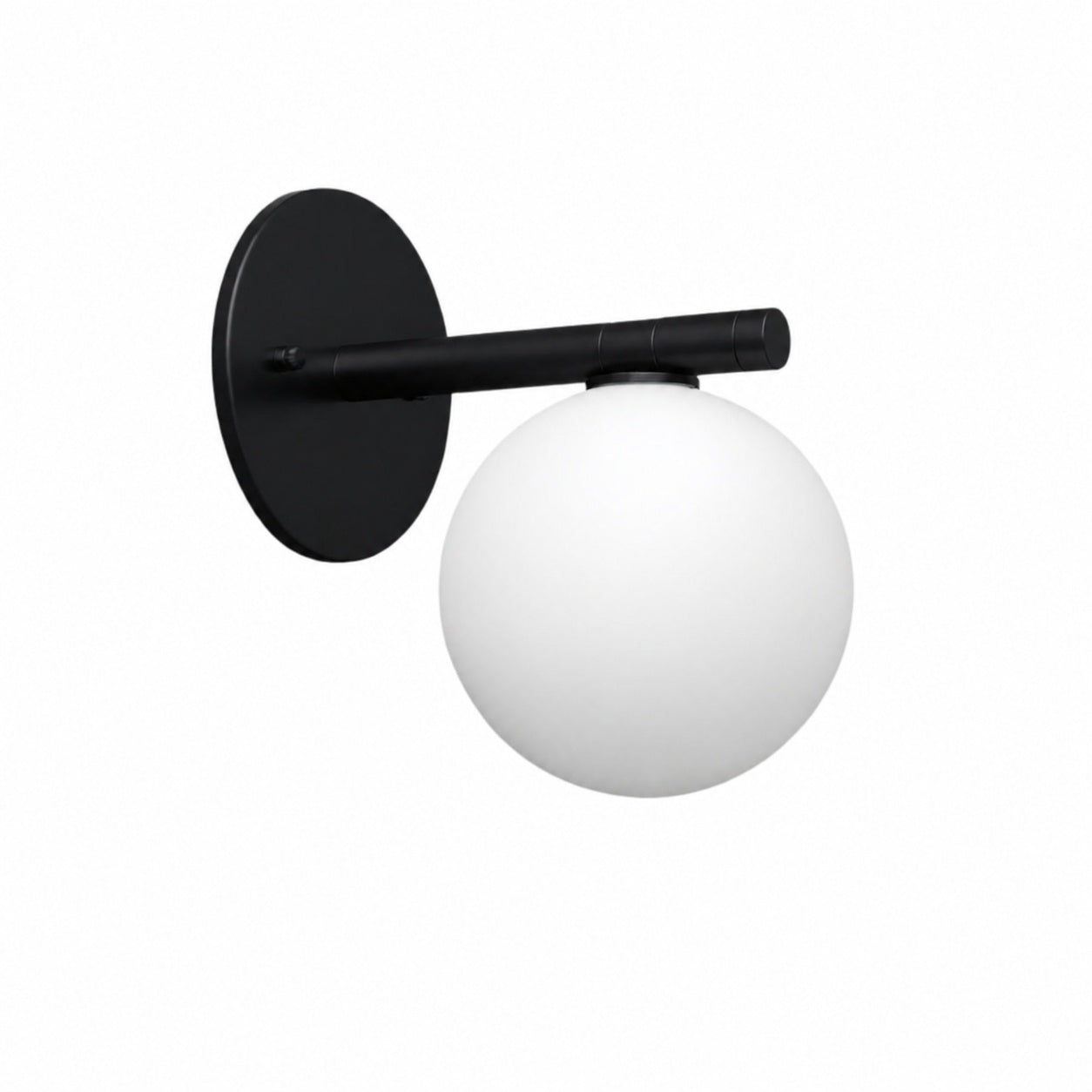 Glorica Glass Wall Sconce - Frosted Globe Light