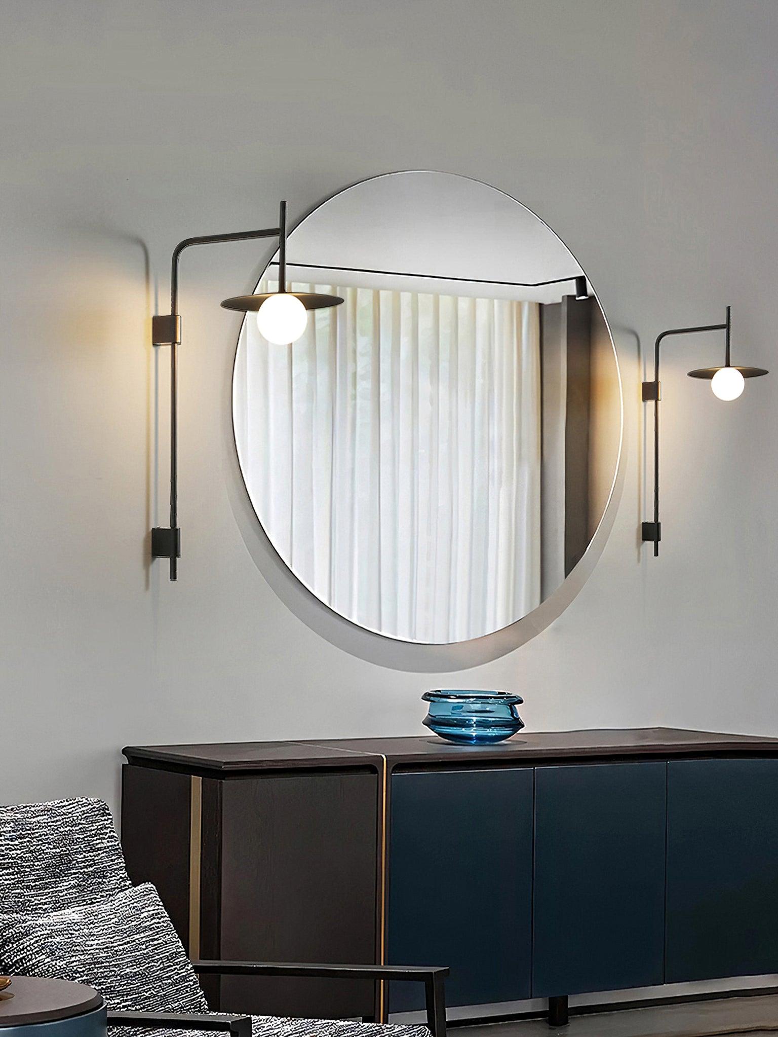 Gea Metal Swing Arm Wall Lamp - Scandinavian Minimalist Nordic Sconce