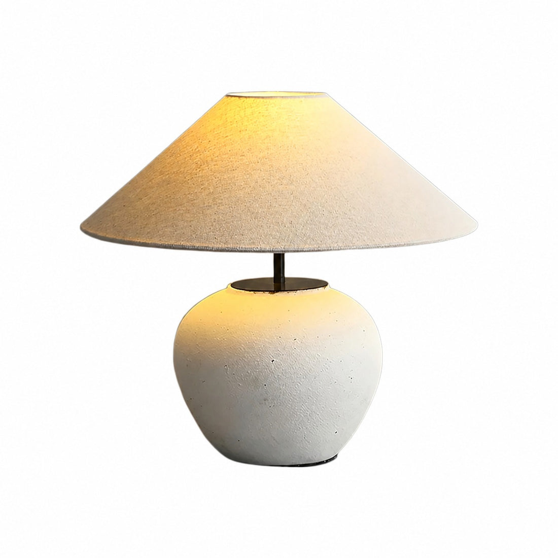 Ceravine Ceramic Table Lamp – Elegant Ceramic Base with Fabric Shade for Bedroom or Living Room
