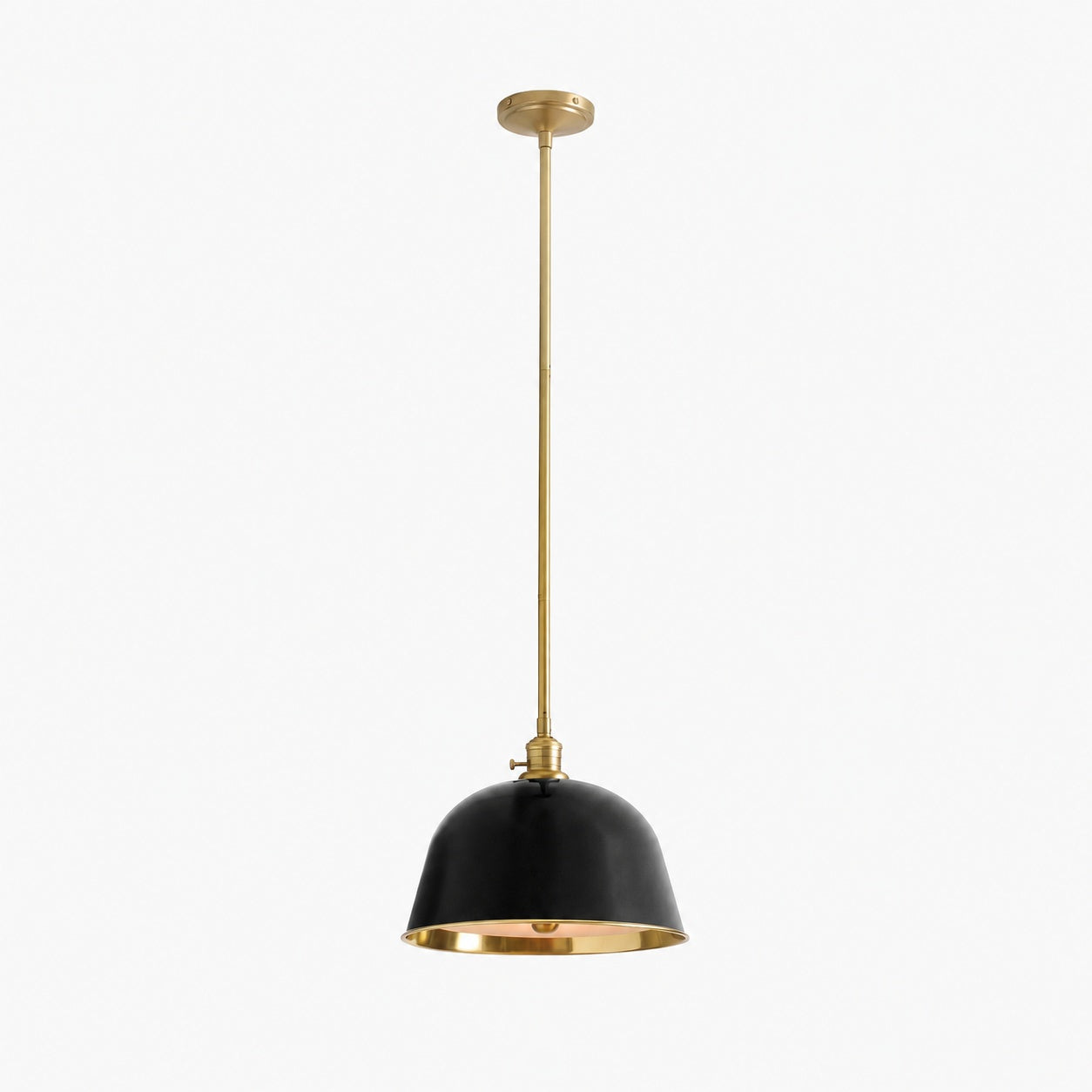 Forvara Metal Pole Pendant Light - Bell Diffuser Design for Kitchen Islands