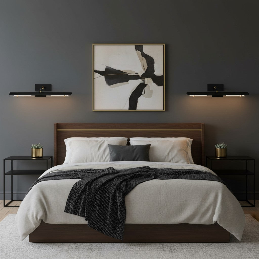 Aurix Minimalist Iron Wall Lamp - Elegant wall-mounted Lighting Enhance Any Interior Artwork