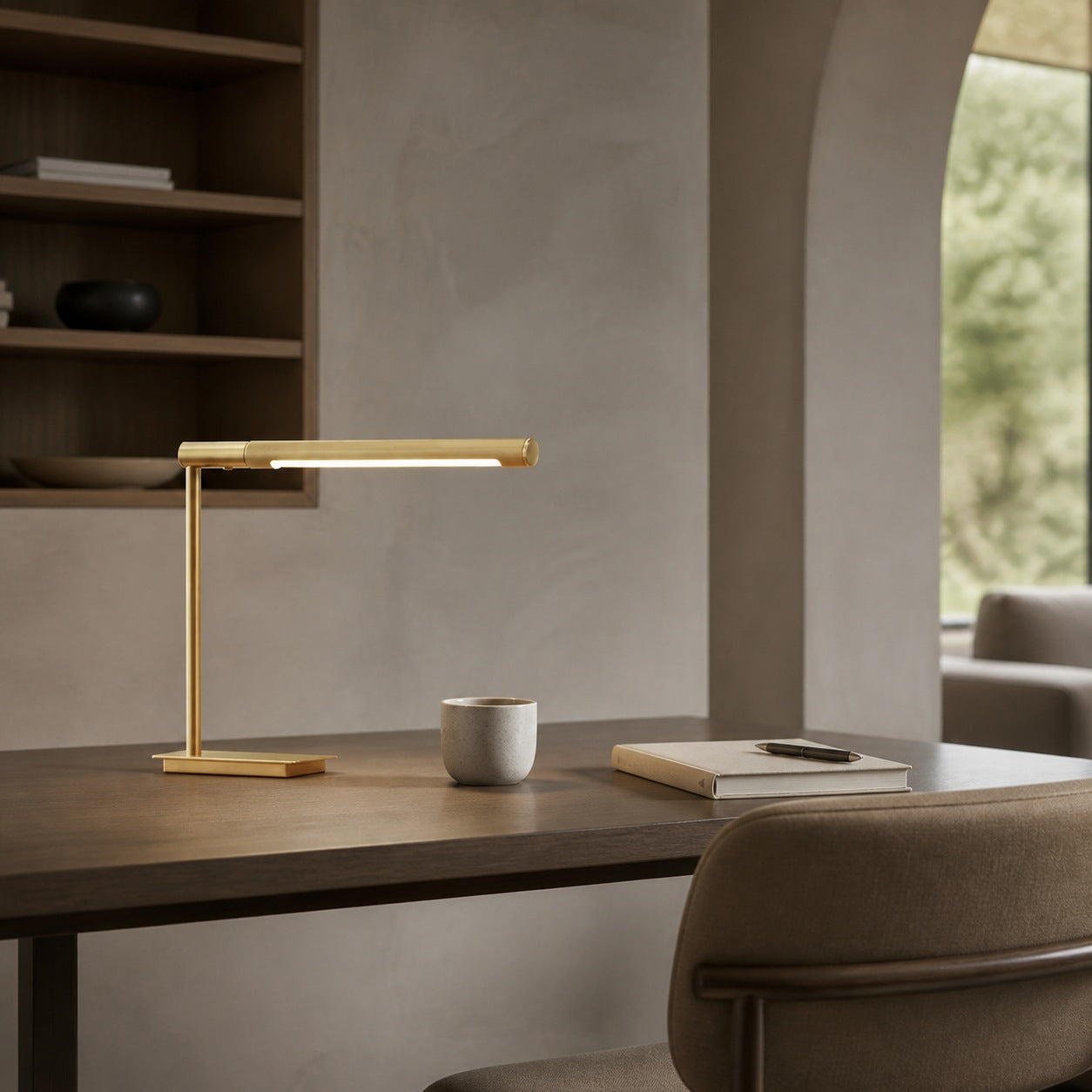 Zorv Task Table Lamp – Timeless Metal Table Lamp with Touch Switch for Study or Living Room