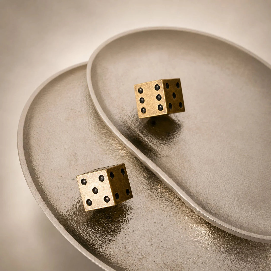 dice knob styling metal