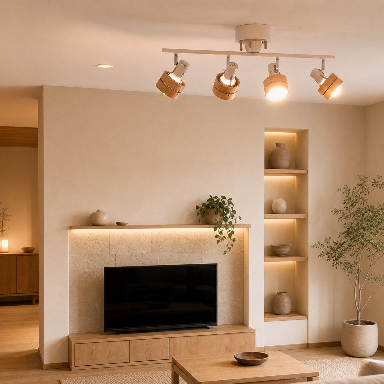 Nordic Cylindrical 4-Light Spotlight