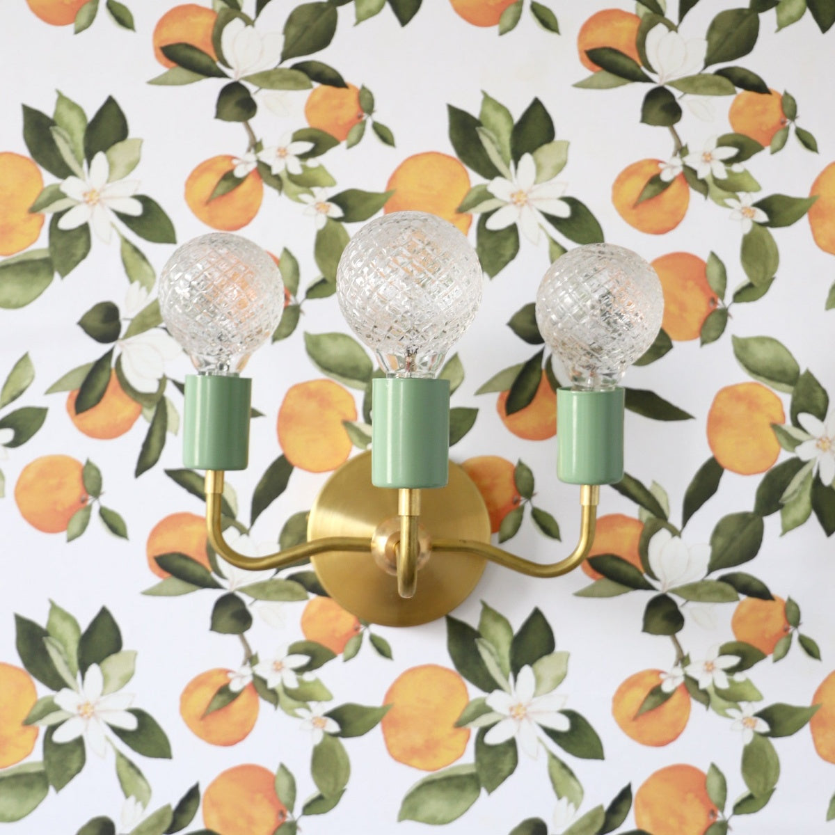 Vintage Style Elegant Three - Arm Metal Wall Sconce