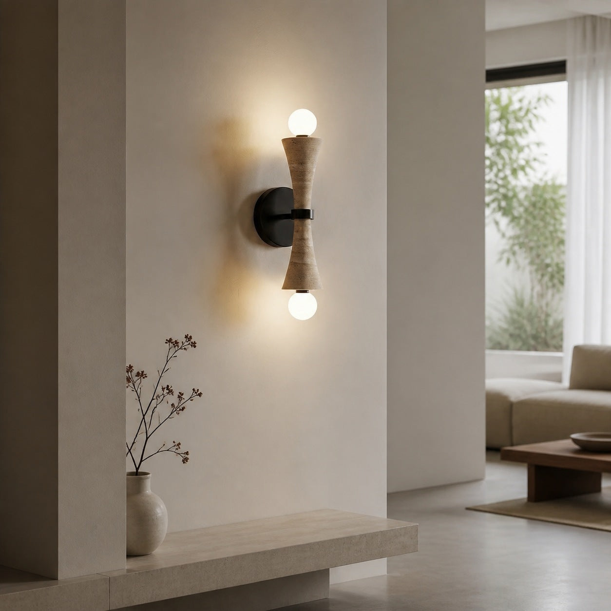 Modern Linear Wall Lamp – Minimalist LED Sconce for Bedroom Living Room Hallway