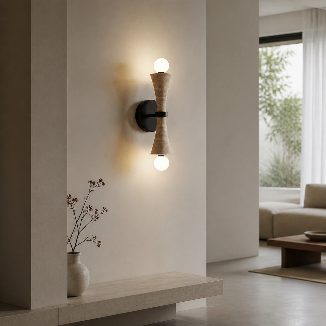 Modern Linear Wall Lamp – Minimalist LED Sconce for Bedroom Living Room Hallway