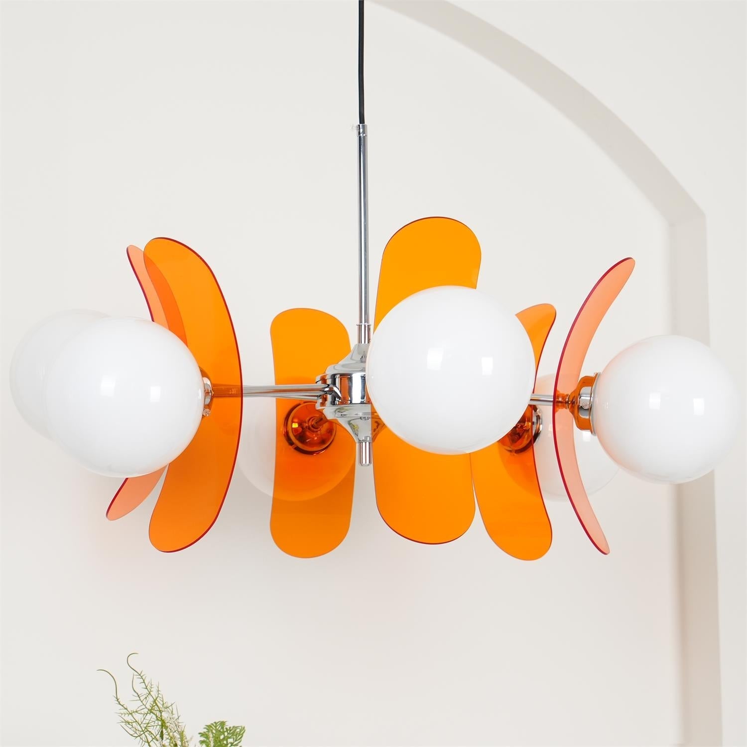 Modern Skateboard Shape Chandelier