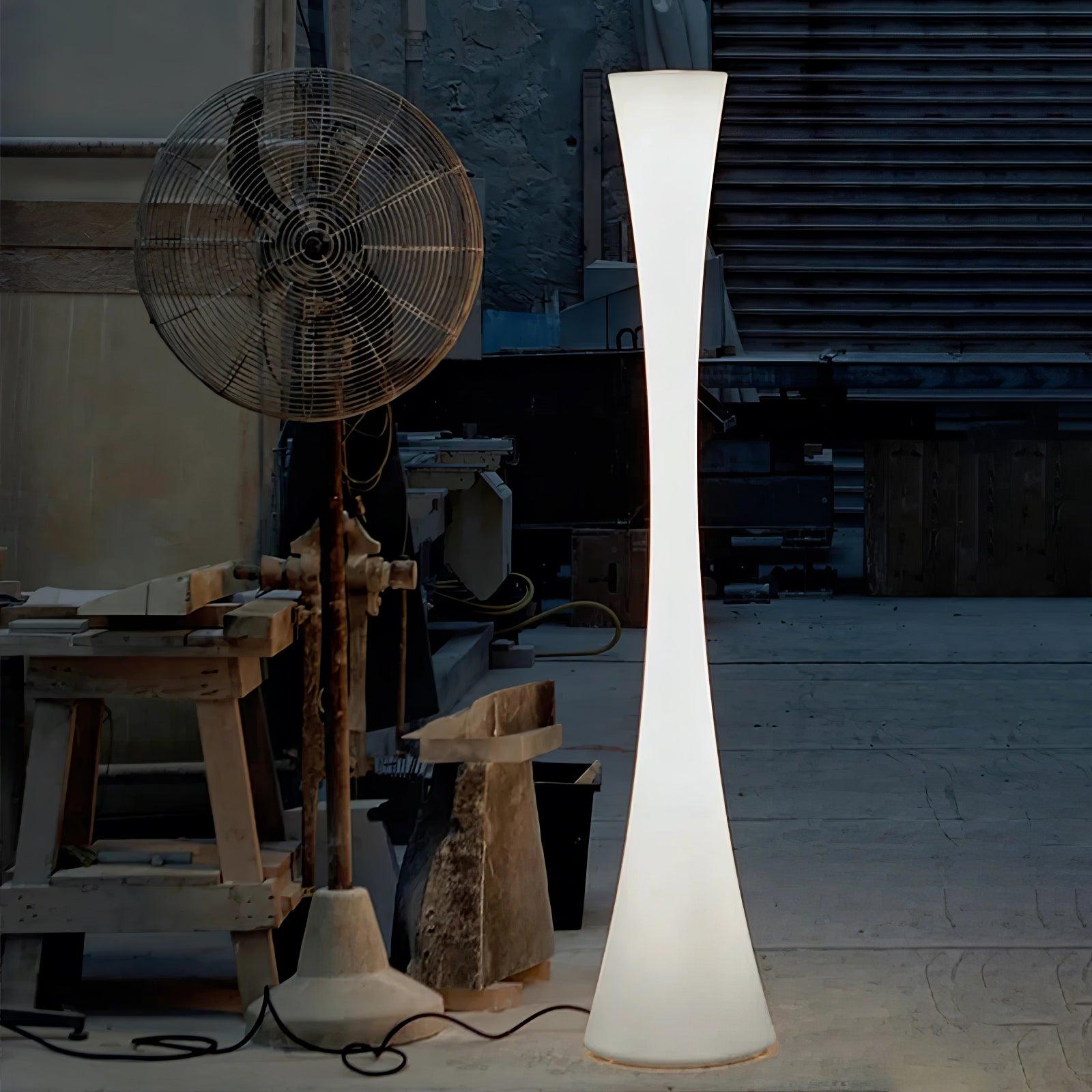 Romantic Simple White Column Floor Lamp