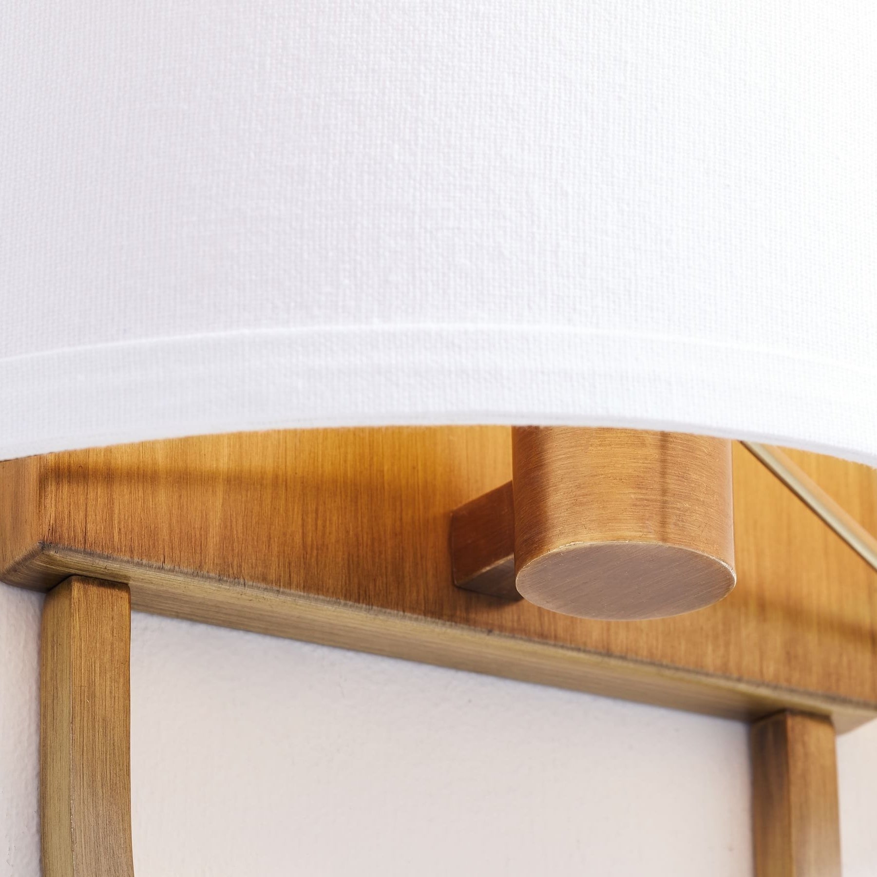 Nolvara Elegant Wall Light Featuring Soft Shade and Metal Arm