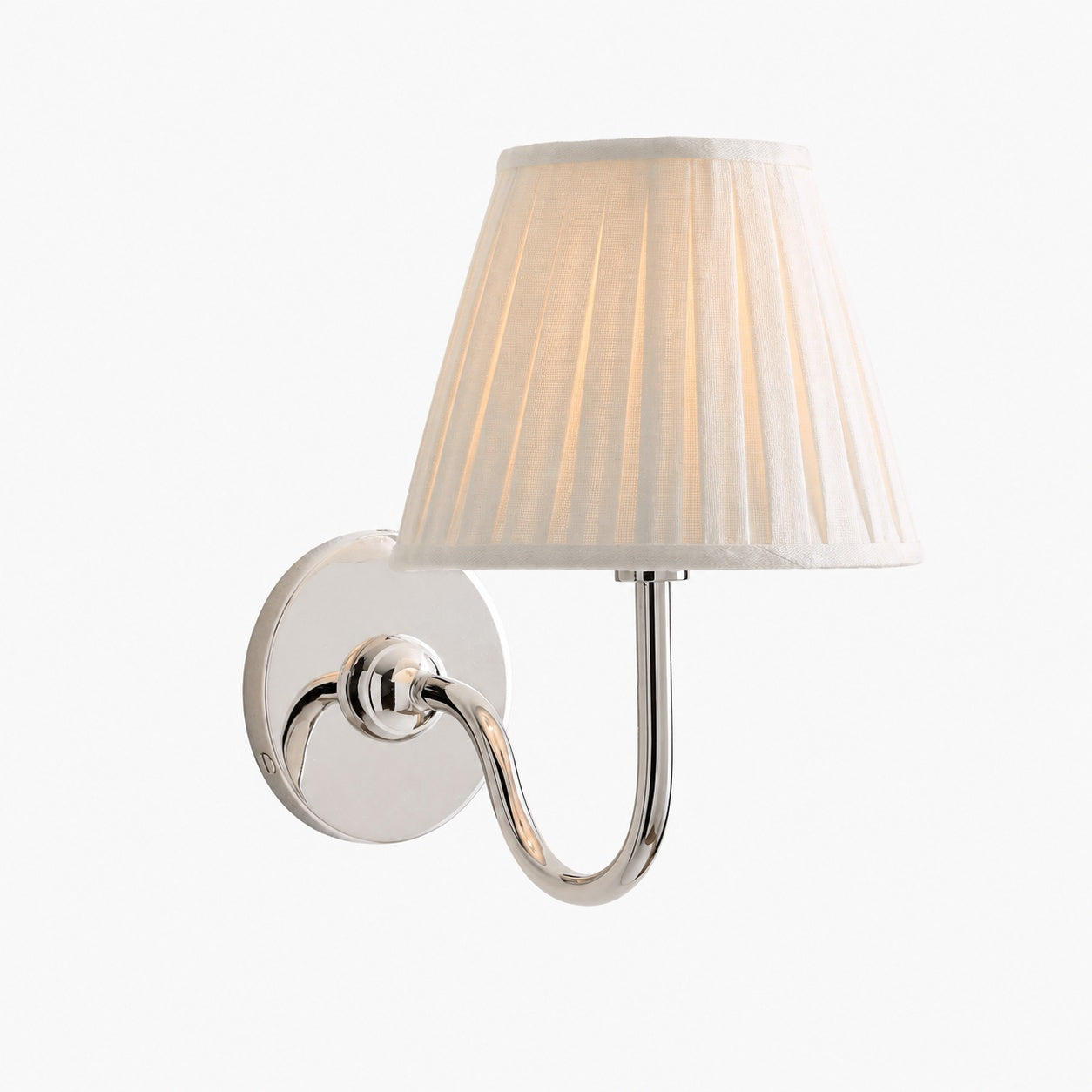 Luvora Vintage Pleated Shade Wall Lamp - Modern Brass Linen Wall Lighting