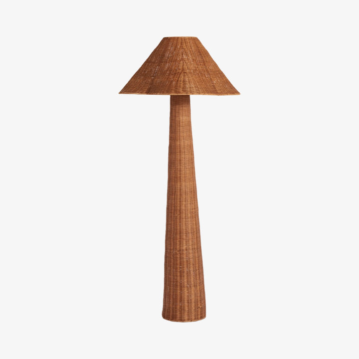 Wickara Woven Floor Lamp - Sculptural rattan design with natural rattan style, suitable for living room & bedroom