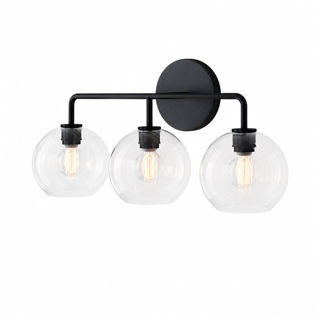 Selvion Artistic Globe Sconce Light - Handcrafted Glass Sculptural Wall Fixture