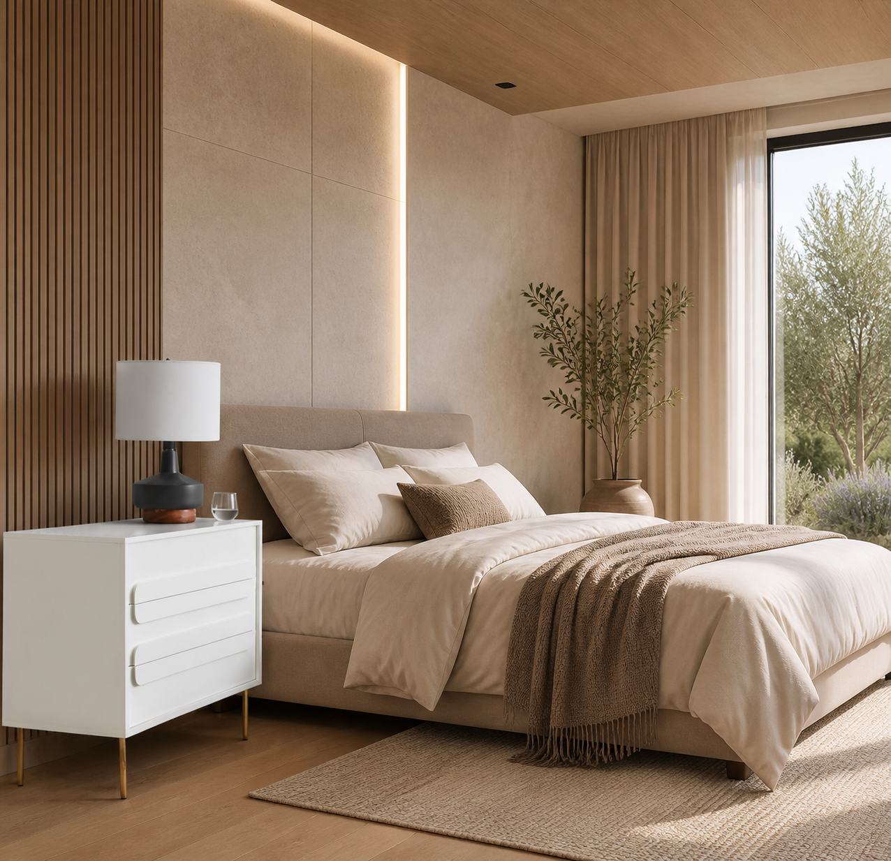 Parvion Modern Sculptural Flush-Mount Ceiling Light