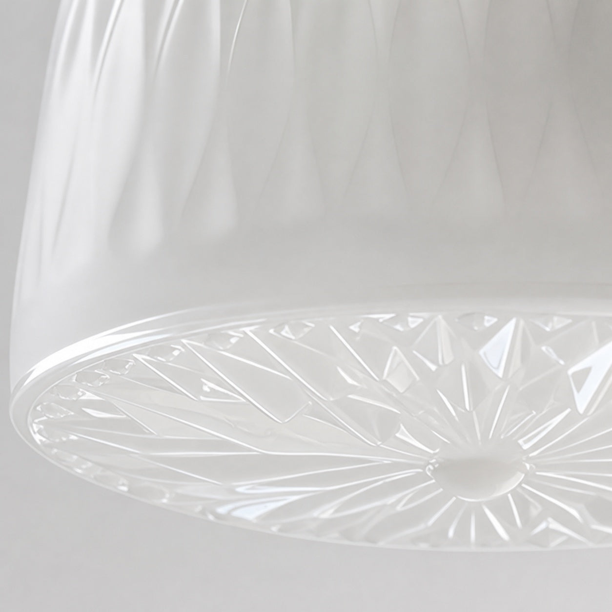 Mistaro Minimal Glass Ceiling Lamp - Flush Mount Design for Living Room and Bedroom