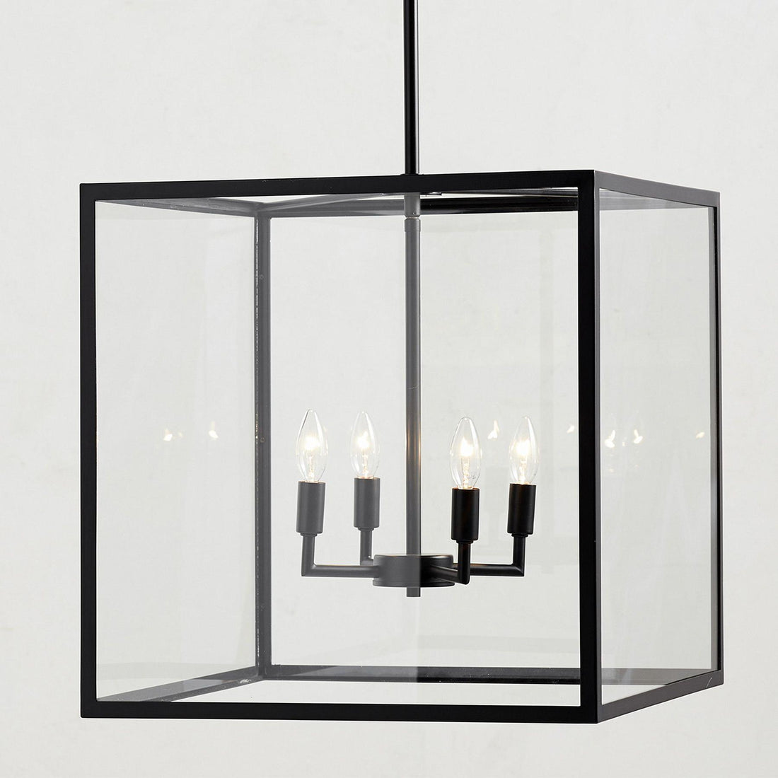 Ferrix Modern Outdoor Lantern Iron Pendant Lamp - Industial Glass Lighting Design