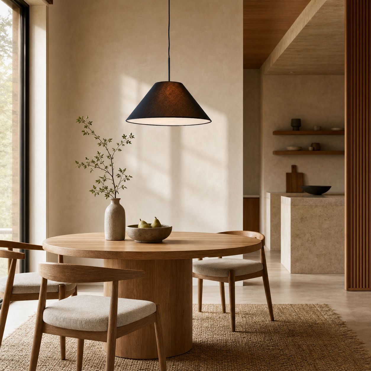 Conica Fabric Cone Pendant Light - Sculptural Modern Style for Cozy Spaces
