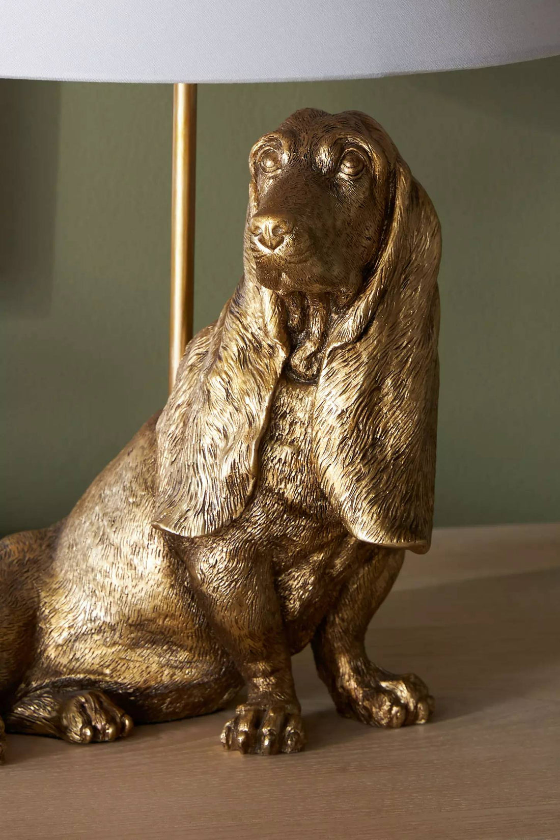Pawdia Unique Table Lamp - Decorative Ceramic Animal Bedside Lamp