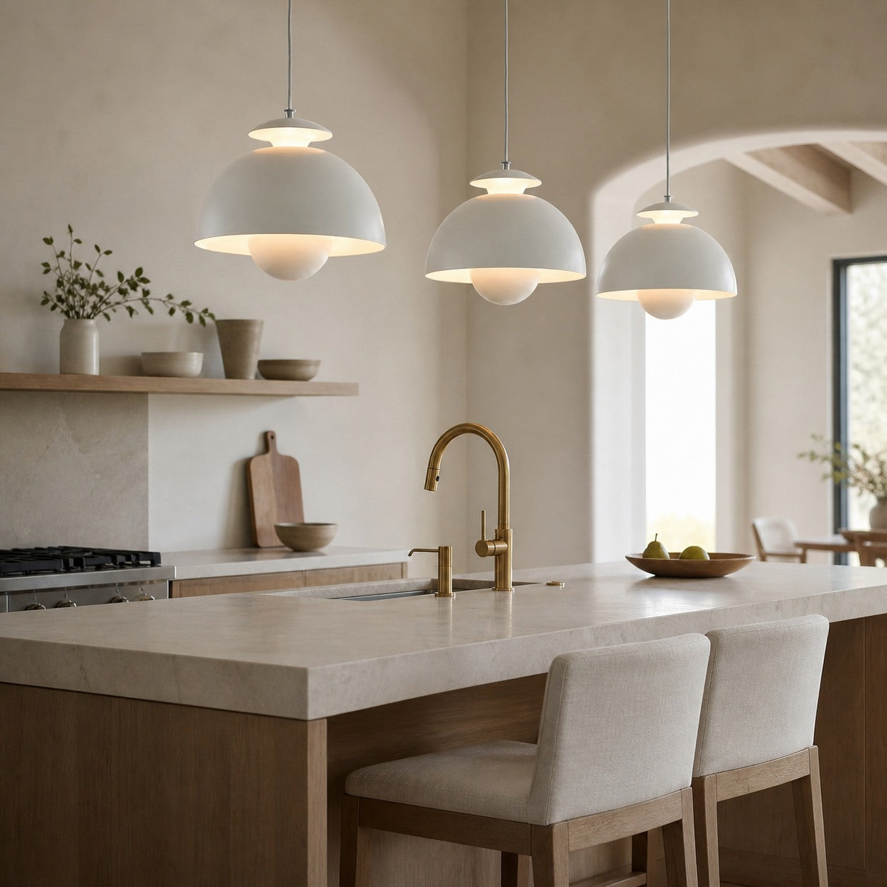 Orin Modern Nordic Metal Flower Hanging Light - Decorative Pendant Lamp for Bedroom and Kitchen