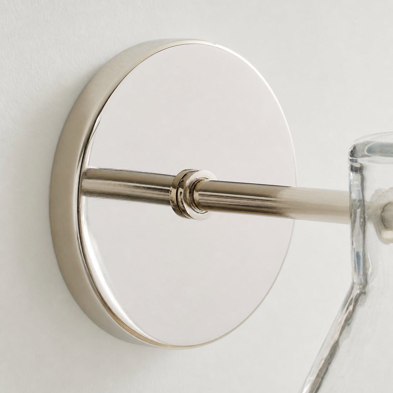Glavira Recycled Glass Double Sconce - Indoor Brass Wall Lighting