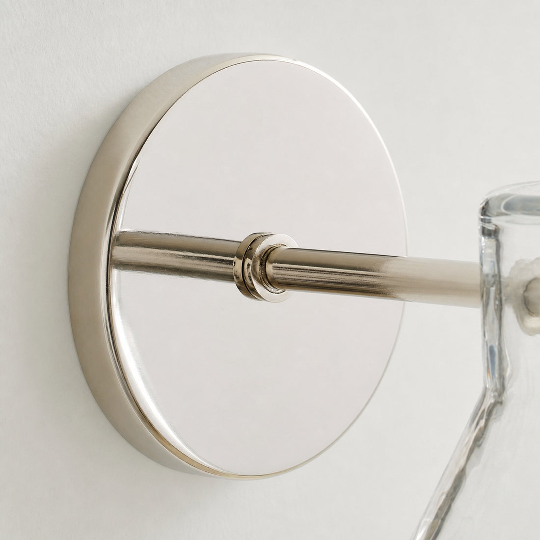 Glavira Recycled Glass Double Sconce - Indoor Brass Wall Lighting