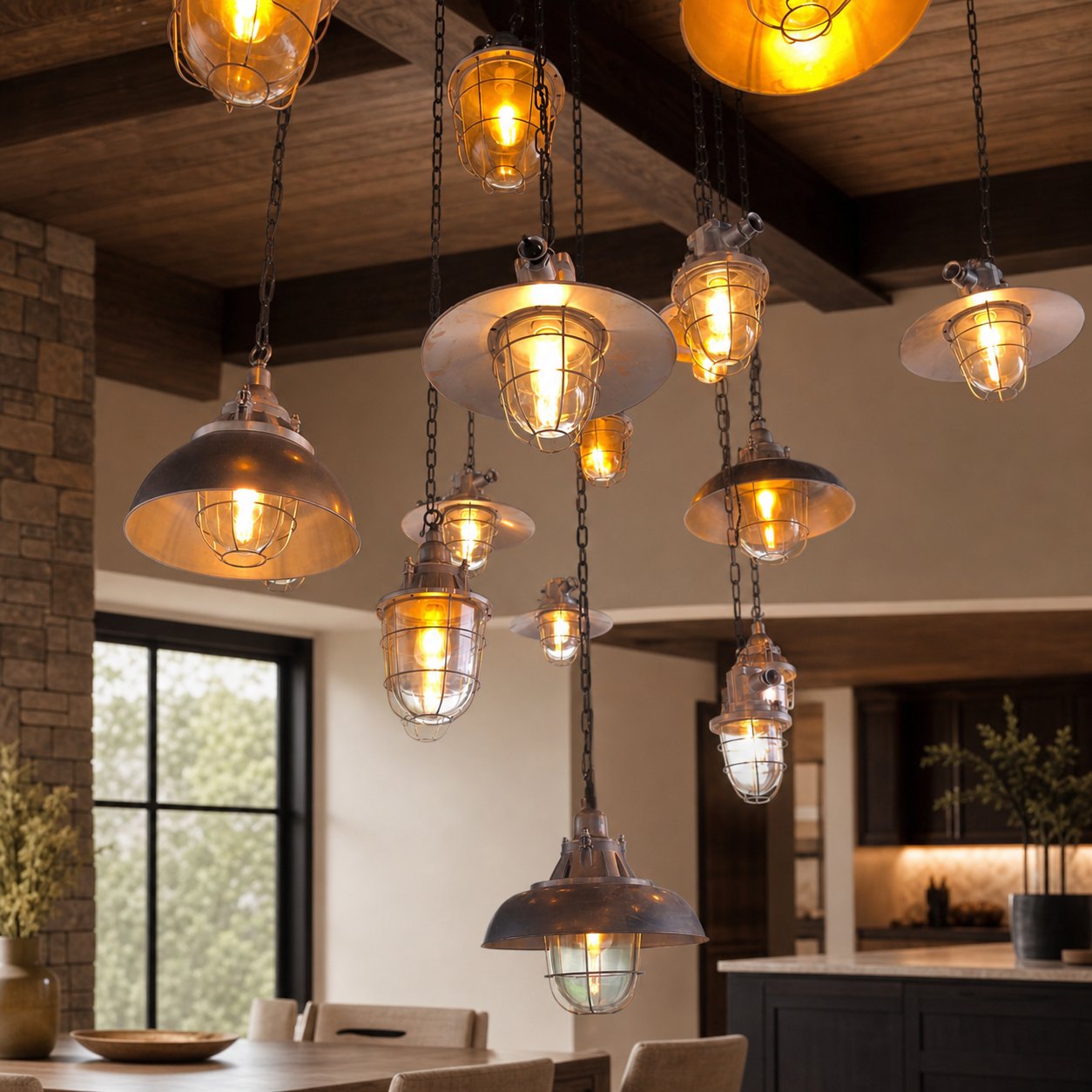 Bulkhead Cage Pendant Light